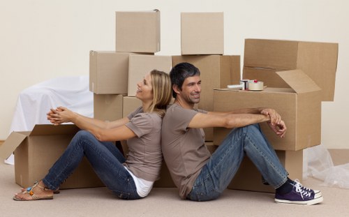 Office relocation and commercial removals in Canningtown with equipment and boxes