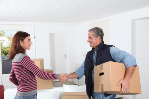 Apartment movers handling a Canningtown flat relocation with careful loading